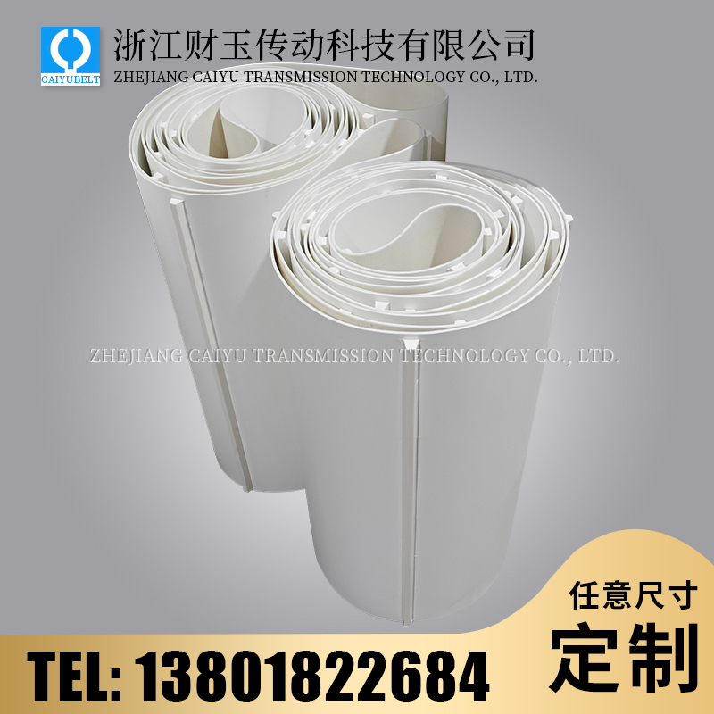 浙江財(cái)玉/CAIYUBELT/白色亞光PVC輸送帶